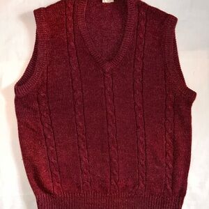 Levi's Men's V-Neck Burgundy Sweater Vest